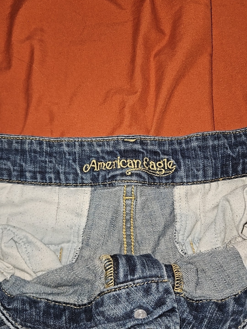 American Eagle Outfitters Women's Light Blue High-Rise Jeans